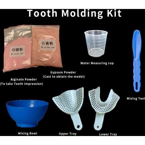 Tooth Molding Kit Teeth Impression Set DIY Oral Full Mouth Model Taking Whitening Products Dental Material Tools Dentistry Molds