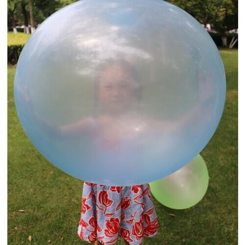 Inflatable Fun Wubble Bubble Ball 50-70CM Tear-Resistant Blow Up Balloon Toy Soft Air Water Filled Outdoor Game Kids Gift 3