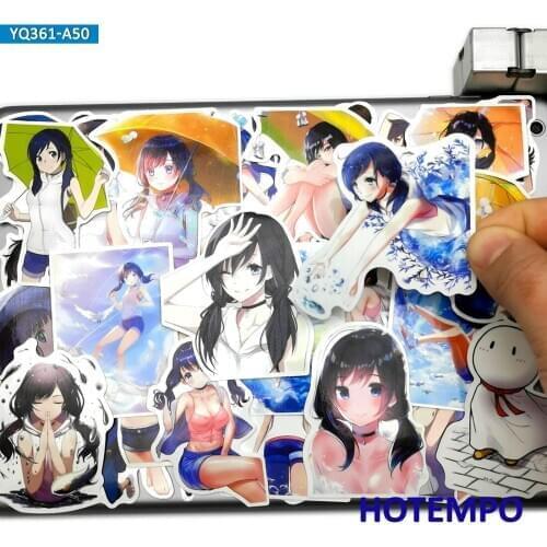 50pcs Weathering With You Anime Movie Weather Child Stickers Toys for Mobile Phone Laptop Luggage Skateboard Cartoon Art Sticker