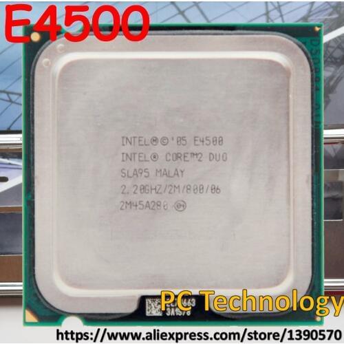 Original Intel E4500 CPU Core2 Duo Processor SLA95 (2M, 2.2GHz, 800MHz) LGA775 ship out within 1day