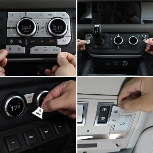 For Land Rover Defender 90 110 Car air conditioning switch Sunroof switch Rear air conditioning button sticker Car Accessories