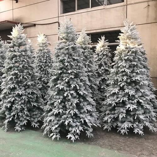 GY Christmas Snow Tree Shooting Decorative Tree Christmas Tree Ice Sculpture Museum Decorative Snow Tree Flocking Christmas Tree