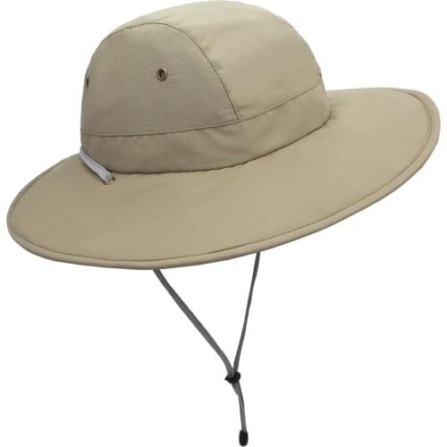 Connectyle Mens Women UPF 50+ UV Sun Protection Hat Quick Dry Waterproof Polyester Solid Boonie Outdoor Bucket Hat for Fishing