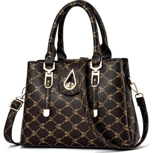 2020 New Designers Fashion Women PU Leather Bag Large Capacity Shoulder Bags Casual Tote Simple Top-handle HandBags Retro