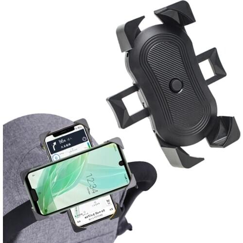 Baby Stroller Accessories Mobile Phone Holder Rack Universal 360 Rotatable Pram Cart Bicycle Phone Holder For iPhone Gps Device