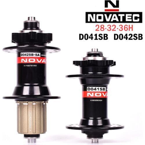 1 Pair Novatec Hub D041SB D042SB Disc Card Brake MTB Mountain Bike Hub Bearing 24 28 32 36 Holes Bicycle Hubs