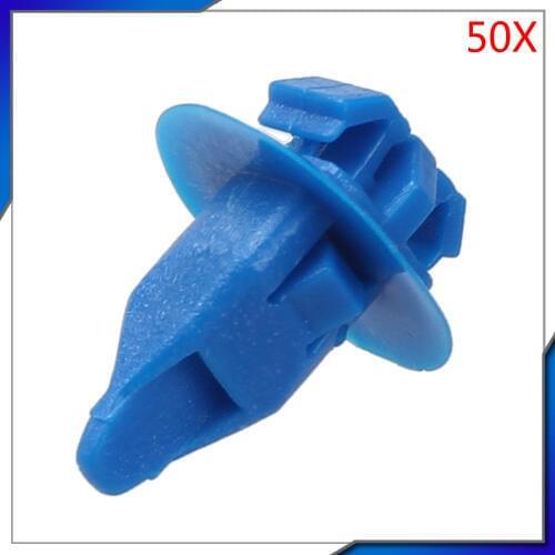 50x For Fender Wheel Flare Moulding blue Clips Panel Nylon Retainer for Toyota 90904-67036 D130