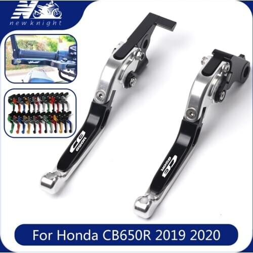20 colors with laser logo For HONDA CB650R CB 650R 2019 2020 Motorcycle Accessories CNC Folding Extendable Brake Clutch Levers