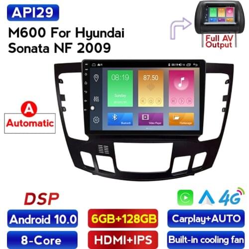 6G+128G Android 10 2DIN Car Multimedia Player GPS For Hyundai Sonata NF 2009 Autoradio Bluetooth Navigation Stereo Head Unit