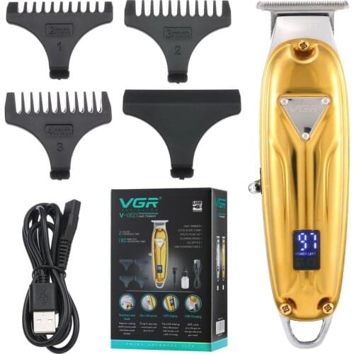 VGR Barber Wireless Hair Clipper Professional Hair Trimmer for Men All Metal Electric Hair Cutter Machine Haircut Pivot Motor