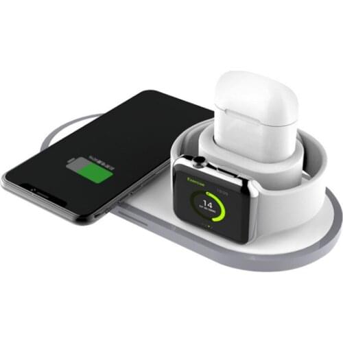 Qi Wireless Charger Fast Charging For Smart Phone For Apple Watch For Apple AirPods Accessories 3 in 1 Phone Charger Pad 19Apr5