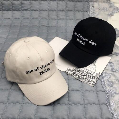Easy solid side m letter baseball cap spring and summer men and women Korean version bent cornice cap Free Shipping