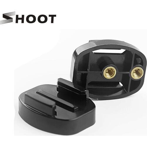 SHOOT Quick Release Plate Tripod Bracket Base Mount for GoPro Hero 7 6 5 4 Session SJ4000 Xiaomi Yi 4K Camera with 1/4 inch Nuts