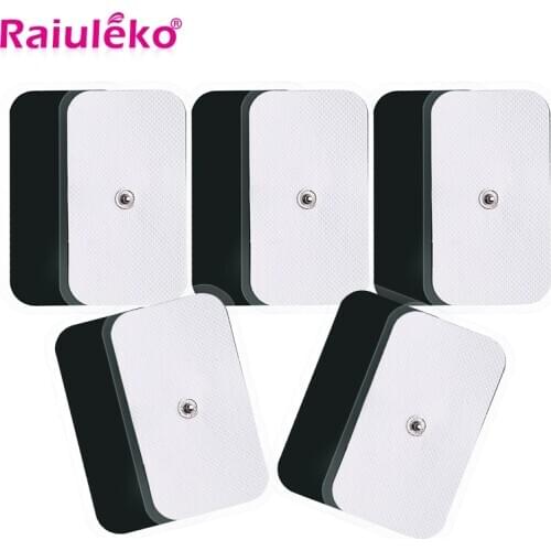 TENS Machine Unit Electrodes Pads for Massage 10 Pcs 5*9CM Premium Quality Large Replacement Pads Tens Electrodes Massage Patch