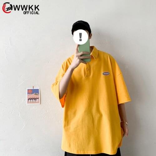 WWKK Men T Shirt Fresh Summer Many Color Stripe Short Sleeve Tshirt Men women Loose Couple Half-sleeved Oversized T Shirt
