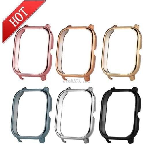 Electroplating PC Shell Screen Protector Slim Protective Frame Case Cover For Huami Amazfit GTS/GTS2 Smart Watch