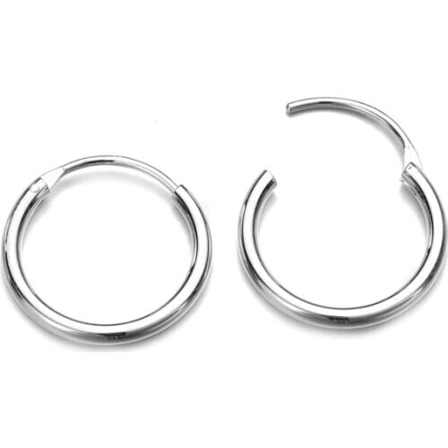 YL 316 Stainless Steel Hoop Earrings For Women 15x15MM Anti-Allergy Piecing Jewelry Wedding Birthday Party Gifts