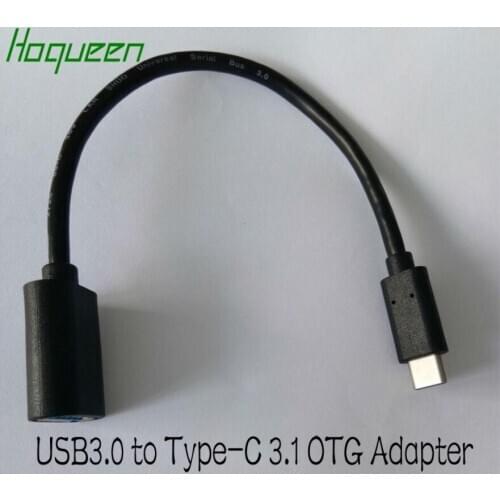 Hoqueen 100pcs TypeC OTG Cable USB3.1 Type C to USB 3.0 OTG Cable Adapter for Nexus 6P/5X Lumia 950 Lumia 950XL Apple Macbook 12
