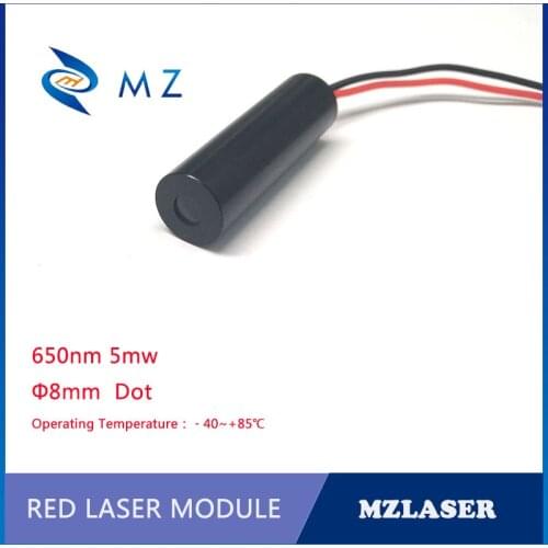 8mm 650nm 5nw Red Dot Laser Module High and Low temperature resistance