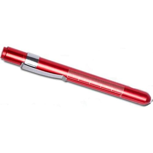 Nurse Doctor Pen White Light Yellow Portable Pupil Pen For Ear Nose And Throat Small Flashlight Medical With Scale