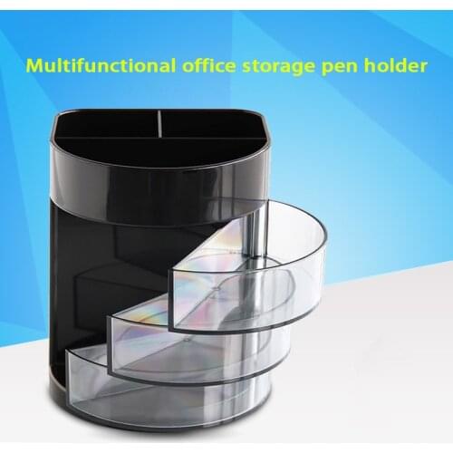 Multi-Layer Pen Holder Office Business Plastic Pen Holder Creative Fashion Storage Pen Holder Is Firm And Practical