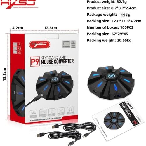 P9 Mobile Controller Gaming Keyboard Mouse Converter Mobile Controller Gamepad Usb Receiver Converter Gaming Speedy Accessories