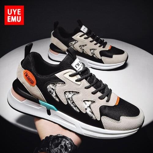 UYEEMU Mens Running Shoes 2021 Summer New Trend All-match Mesh Breathable Casual Sports Explosive Forrest Gump Shoes Size 39-44