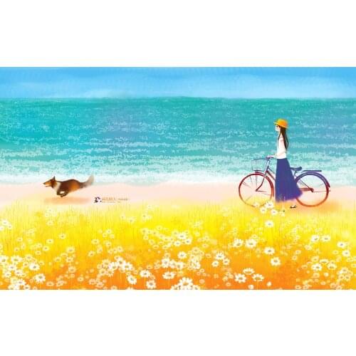 5D Diy Diamond Painting Kits Cartoon Girl Portrait Full Round With AB Dirll Embroidery Mosaic Kit HD Quality Handmade