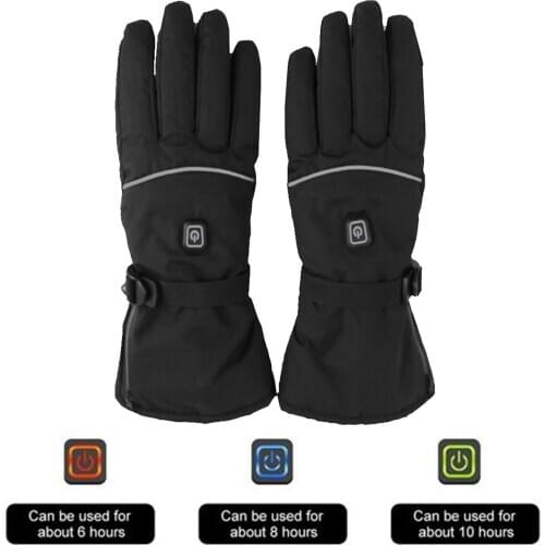 Lithium Batteries Gloves for Skiing Hiking Climbing 2021 Winter Electric Heated Gloves Temperature Adjustment Heated Glove