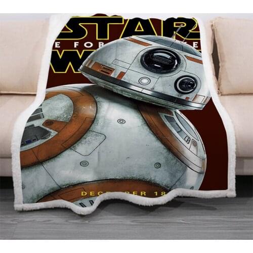 Disney Star Wars Birthday Gifts Blanket Super Warm Cosy Sherpa Winter Covering Kindergarten Dormitory Nap Air-conditioned Quilt