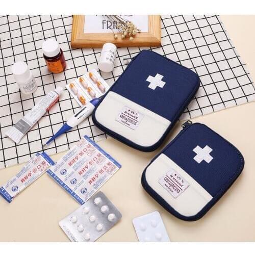 Portable Outdoor First Aid Kit Bag Pouch Travel Medicine Package Emergency Kit Bags Small Medicine Divider Storage Organizer