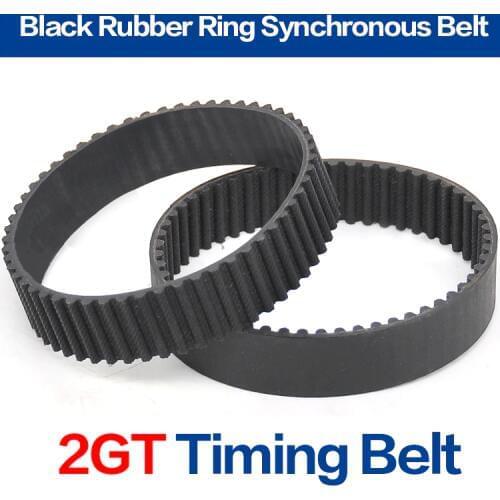 2GT Timing Belt 232/240/244/252/260/264/268mm Pitch Length 6/10mm Width HTD synchronous Pulley Belt