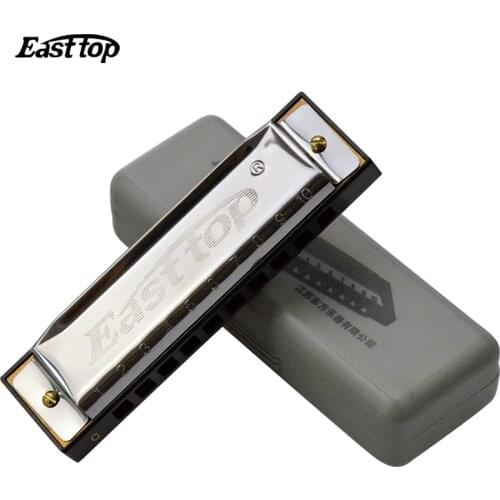 T10-3 Easttop Harmonica 10 Hole C Key Gaita De Boca Diatonica Harmonica Armonica Musical Instruments Mouth Ogan 10 Harmonica