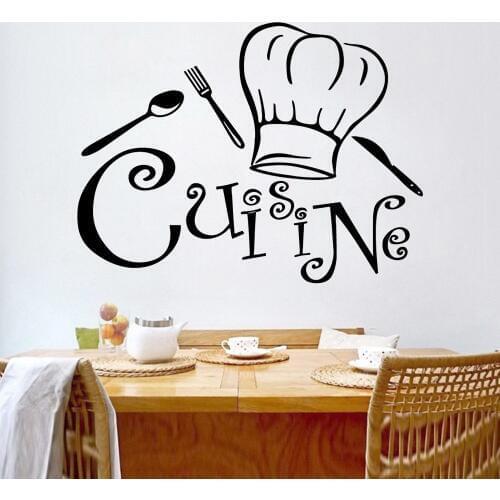 Diy Cook Kitchen Vinyl Stickers Cuisine House Decoration Wall Art Decal Wallpaper Decals 3526