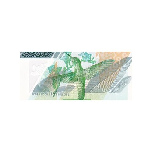 Eastern Caribbean 5, 2021 P-New, UNC Note for Collection