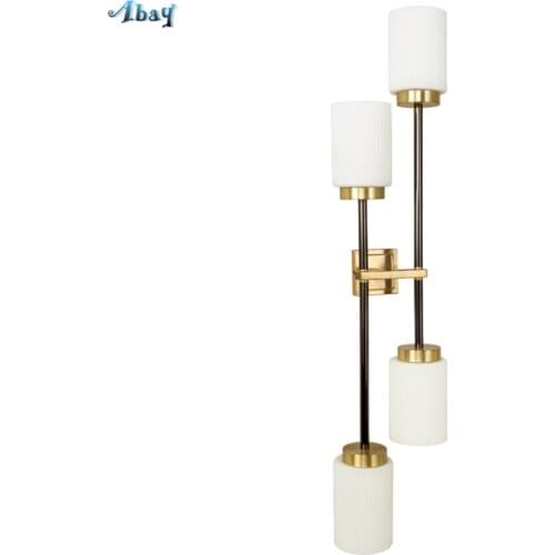 Rear Modern Luxury Candlestick Wall Lamps Sconces Living Room Dining Designer Model Bedroom Bedside Study Wall Light Fixtures