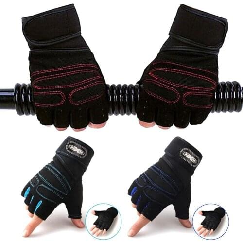 1 Pair Fitness Training Weightlifting Anti-slip Half Finger Protection Gloves dumbell weights pesas gimnasiosurf