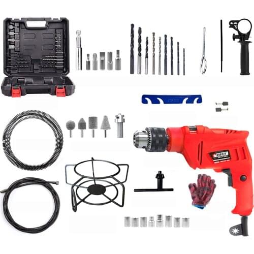 220V Home Electric Toilet Dredging Machine Sewer Toilet Drain Cleaning Machine for 35-100MM Pipe 16M Y