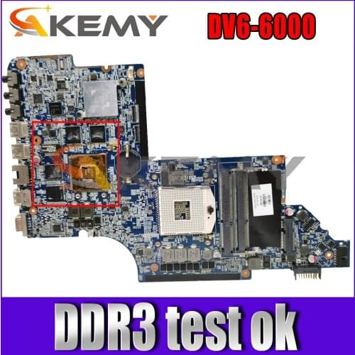 665343-001 665343-001 For HP Pavilion DV6-6000 Notebook Mainboard 11A67-2 HM65 216-0810001 DDR3 Laptop motherboard