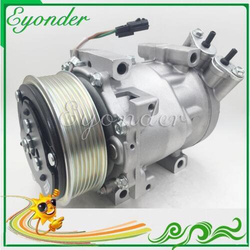 AC A/C Aircon Air Conditioner Compressor Cooling Pump Sanden 7V16 Pulley PV7 for Renault DACIA Duster 1.5 dCi 8201018716 1815