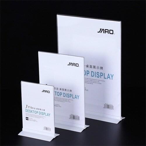 Aluminum Menu List Price Card Sign Holder Clear Acrylic Poster Label Frame