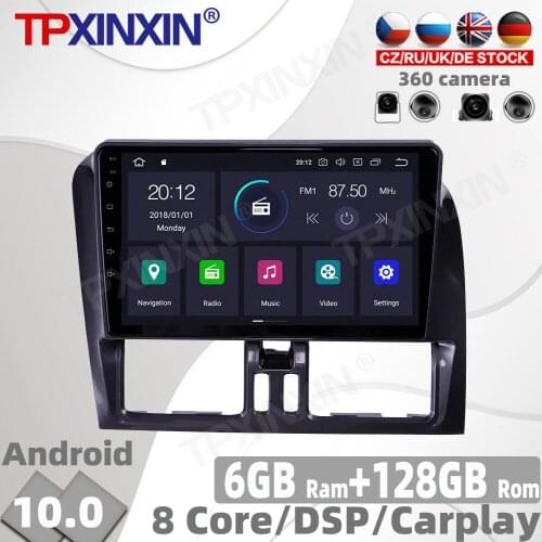 128G PX6 Android 10.0 Car Radio For Volvo XC60 2009 2010 2011 2012 Multimedia Video Player Navigation GPS Auto 2din 2 din No DVD