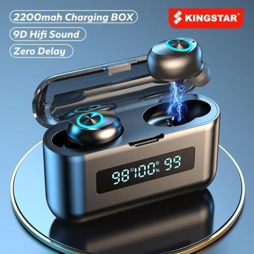 Wireless Headphones 2200Mah Charging Case Sports Waterproof Earbuds Bluetooth-compatible 5.0 Earphones Headsets With Microphones