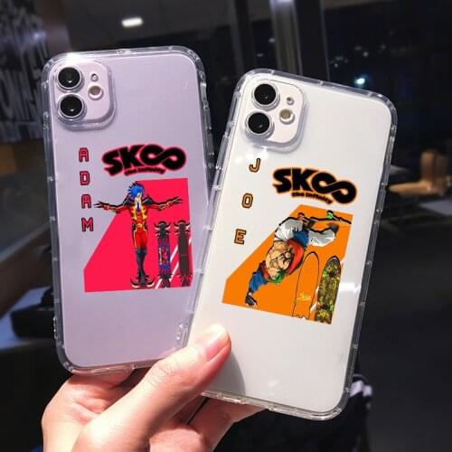 Anime SK8 The Infinity Reki Kyan Miya Langa Figure Cartoon Phone Cover for IPhone 11 Pro Max 12 Mini X XS 7 8Puls SE20 Soft Case