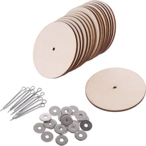 10 Sets Wood Joints Connectors for Handmade Bear Craft Children Kids Toy DIY Scrapbooking Manual Handicraft Accessories F3ME