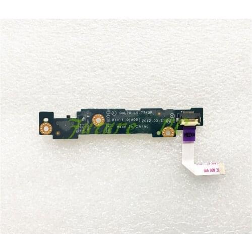 For DELL LATITUDE E6330 LS-7743P Switch Board With Cable Laptop Power Button Board