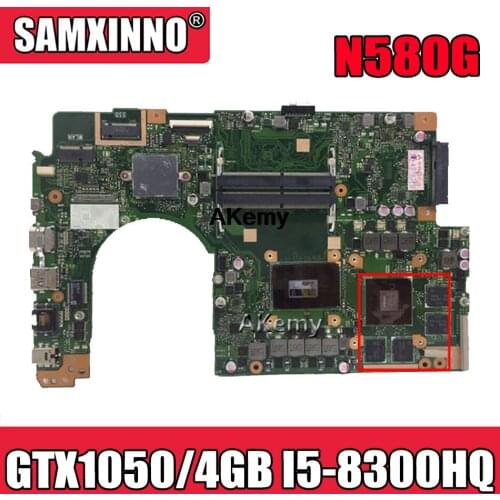 For Asus VivoBook Pro 15 N580G N580GD NX580G NX580GD Laptop Motherboard mainboard With/ GTX1050/4GB I5-8300HQ