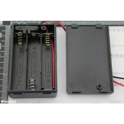 F07853 10PCS Battery Case With switch Storage Clip Holder Box for 3 x AAA Battery