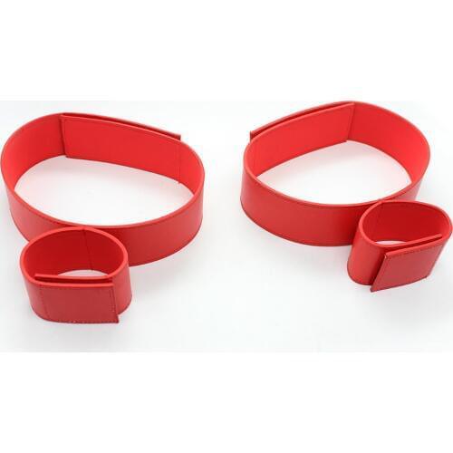 Personalized Adult Handcuffs And Ankle Straps Toy Products Leather Velcro SM Strap Fetish Bundled Adult Couple Sex Toys