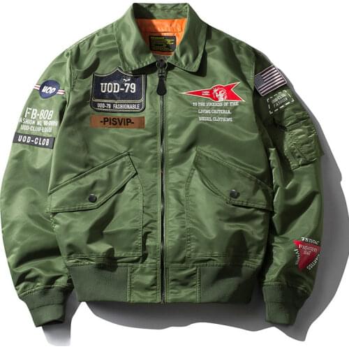 AFS ZDJP Military Bomber Jacket Men Spring Autumn Streetwear Air Force Jacket Male Windbreaker Hip Hop Spliced Chaqueta Hombre